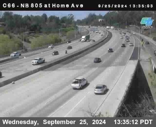 NB 805 at Home Ave (On Ramp)