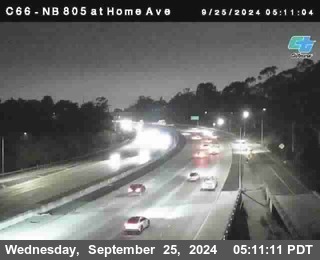 NB 805 at Home Ave (On Ramp)