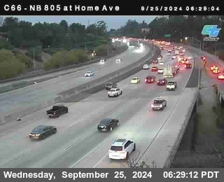 NB 805 at Home Ave (On Ramp)