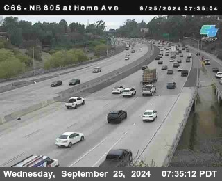 NB 805 at Home Ave (On Ramp)