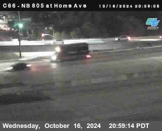 NB 805 at Home Ave (On Ramp)