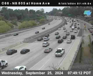 NB 805 at Home Ave (On Ramp)