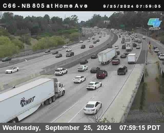 NB 805 at Home Ave (On Ramp)