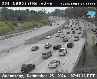 NB 805 at Home Ave (On Ramp)