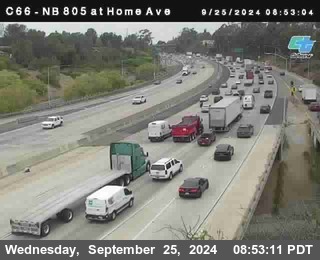 NB 805 at Home Ave (On Ramp)