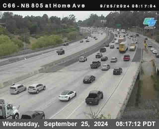 NB 805 at Home Ave (On Ramp)