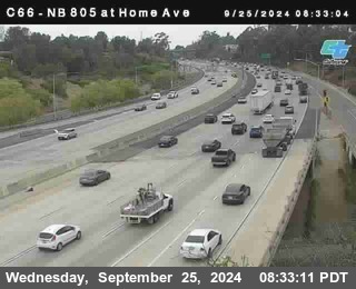 NB 805 at Home Ave (On Ramp)