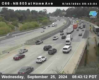 NB 805 at Home Ave (On Ramp)