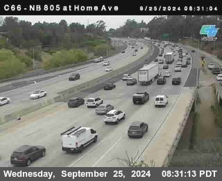 NB 805 at Home Ave (On Ramp)