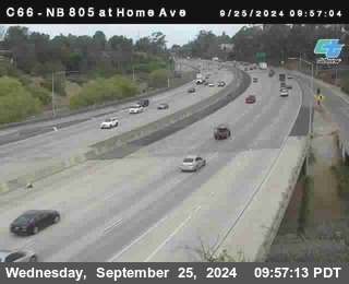 NB 805 at Home Ave (On Ramp)