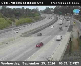 NB 805 at Home Ave (On Ramp)