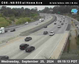 NB 805 at Home Ave (On Ramp)