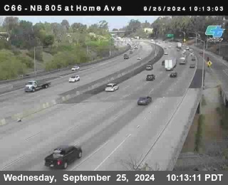 NB 805 at Home Ave (On Ramp)