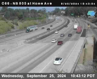 NB 805 at Home Ave (On Ramp)