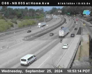 NB 805 at Home Ave (On Ramp)