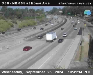 NB 805 at Home Ave (On Ramp)