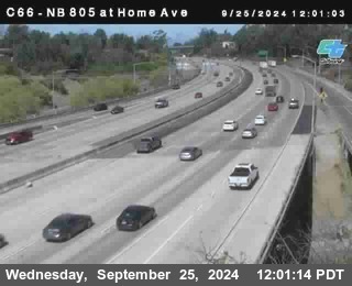 NB 805 at Home Ave (On Ramp)