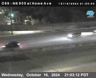 NB 805 at Home Ave (On Ramp)