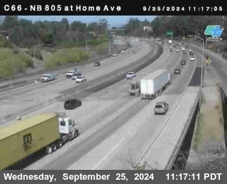 NB 805 at Home Ave (On Ramp)