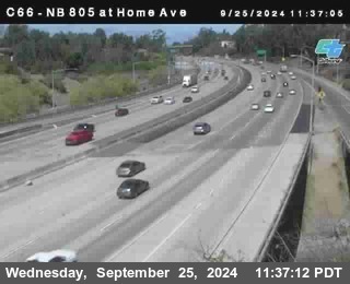 NB 805 at Home Ave (On Ramp)