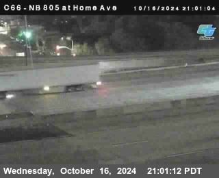 NB 805 at Home Ave (On Ramp)