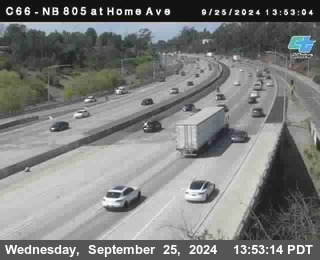 NB 805 at Home Ave (On Ramp)