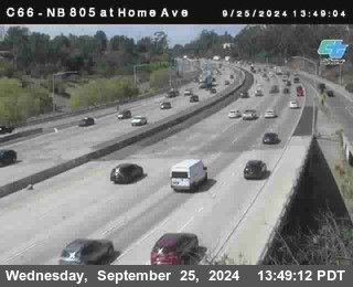 NB 805 at Home Ave (On Ramp)