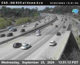 NB 805 at Home Ave (On Ramp)