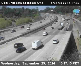 NB 805 at Home Ave (On Ramp)