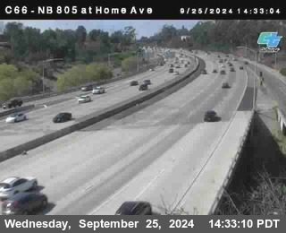 NB 805 at Home Ave (On Ramp)