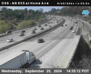 NB 805 at Home Ave (On Ramp)