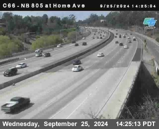 NB 805 at Home Ave (On Ramp)