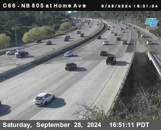 NB 805 at Home Ave (On Ramp)