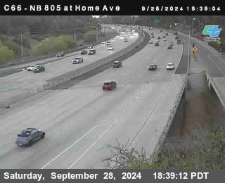 NB 805 at Home Ave (On Ramp)