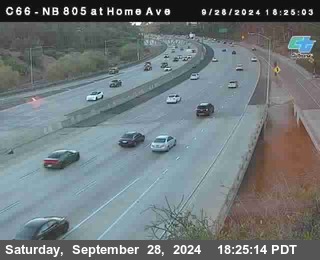 NB 805 at Home Ave (On Ramp)