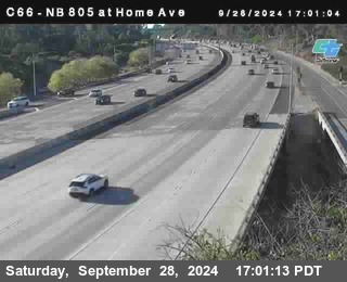 NB 805 at Home Ave (On Ramp)