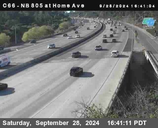 NB 805 at Home Ave (On Ramp)