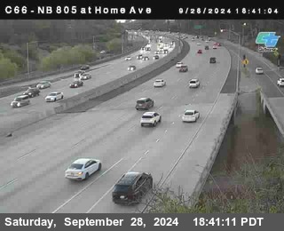 NB 805 at Home Ave (On Ramp)