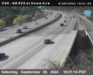 NB 805 at Home Ave (On Ramp)