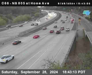 NB 805 at Home Ave (On Ramp)