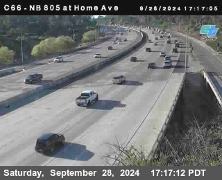 NB 805 at Home Ave (On Ramp)