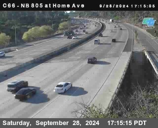 NB 805 at Home Ave (On Ramp)