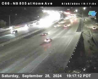 NB 805 at Home Ave (On Ramp)