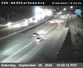 NB 805 at Home Ave (On Ramp)