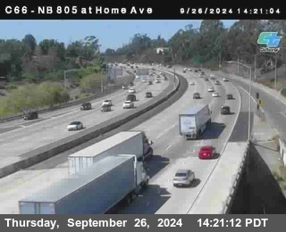 NB 805 at Home Ave (On Ramp)