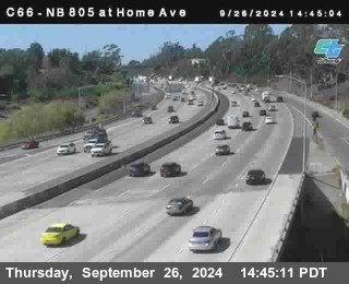 NB 805 at Home Ave (On Ramp)