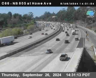 NB 805 at Home Ave (On Ramp)