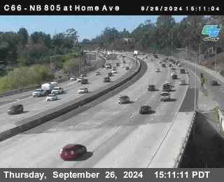 NB 805 at Home Ave (On Ramp)