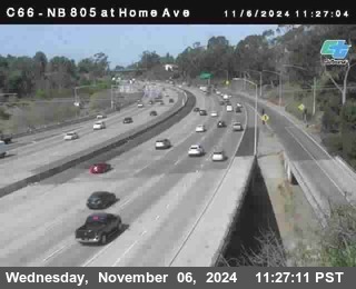 NB 805 at Home Ave (On Ramp)