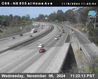 NB 805 at Home Ave (On Ramp)